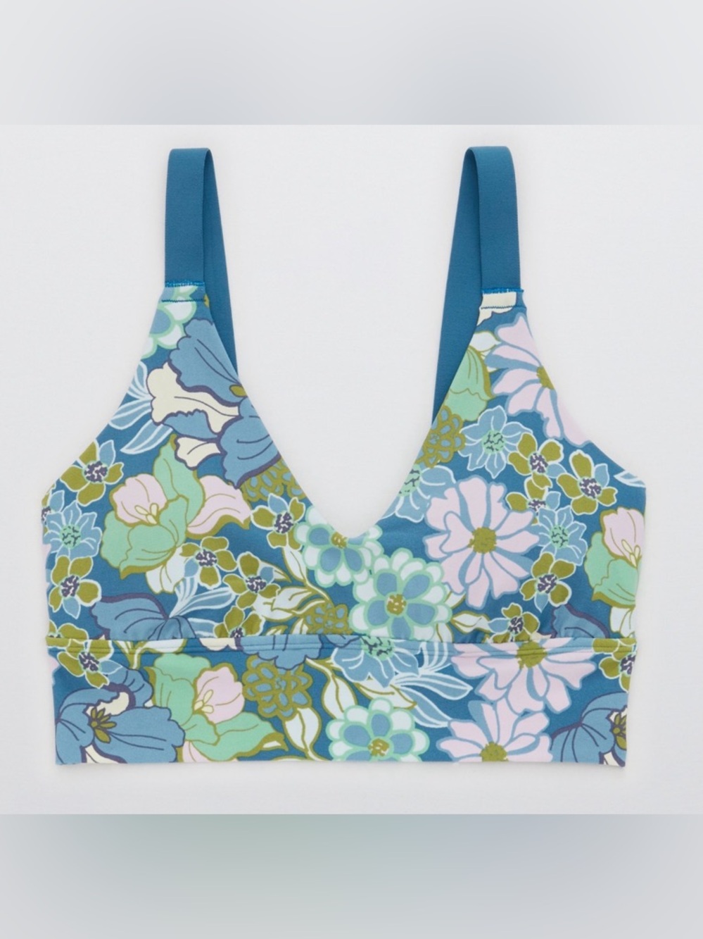 NWOT Aerie OFFLINE real me Stretch Floral Sports bra Size Small